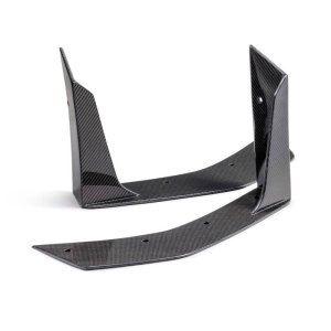 Ford Mustang Front Splitter Wickers - Anderson Composites - Type-GT5 - Carbon Fiber - 2024+